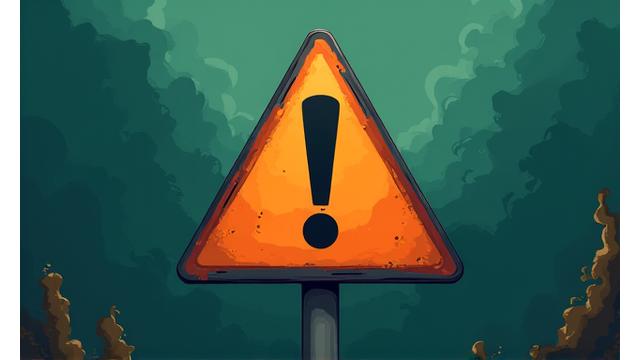 地熱サービスの利用制限を示す、注意喚起の標識イメージ